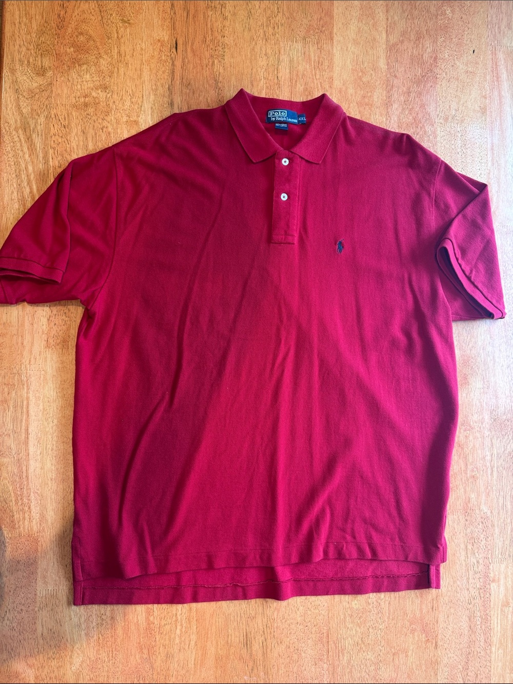 Polo by Ralph Lauren Red Short-Sleeve Polo Shirt Mens XXL
